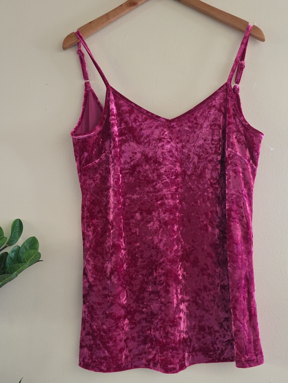 Viens Avec Moi NWOT Crushed Velvet Tank - Oversized Fit -